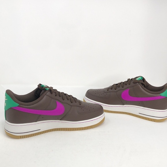 Nike Mens Air Force 1 ‘07 Baroque Brown Vivid Purple IM2368-237 Sneakers-Size 8 - Picture 14 of 16